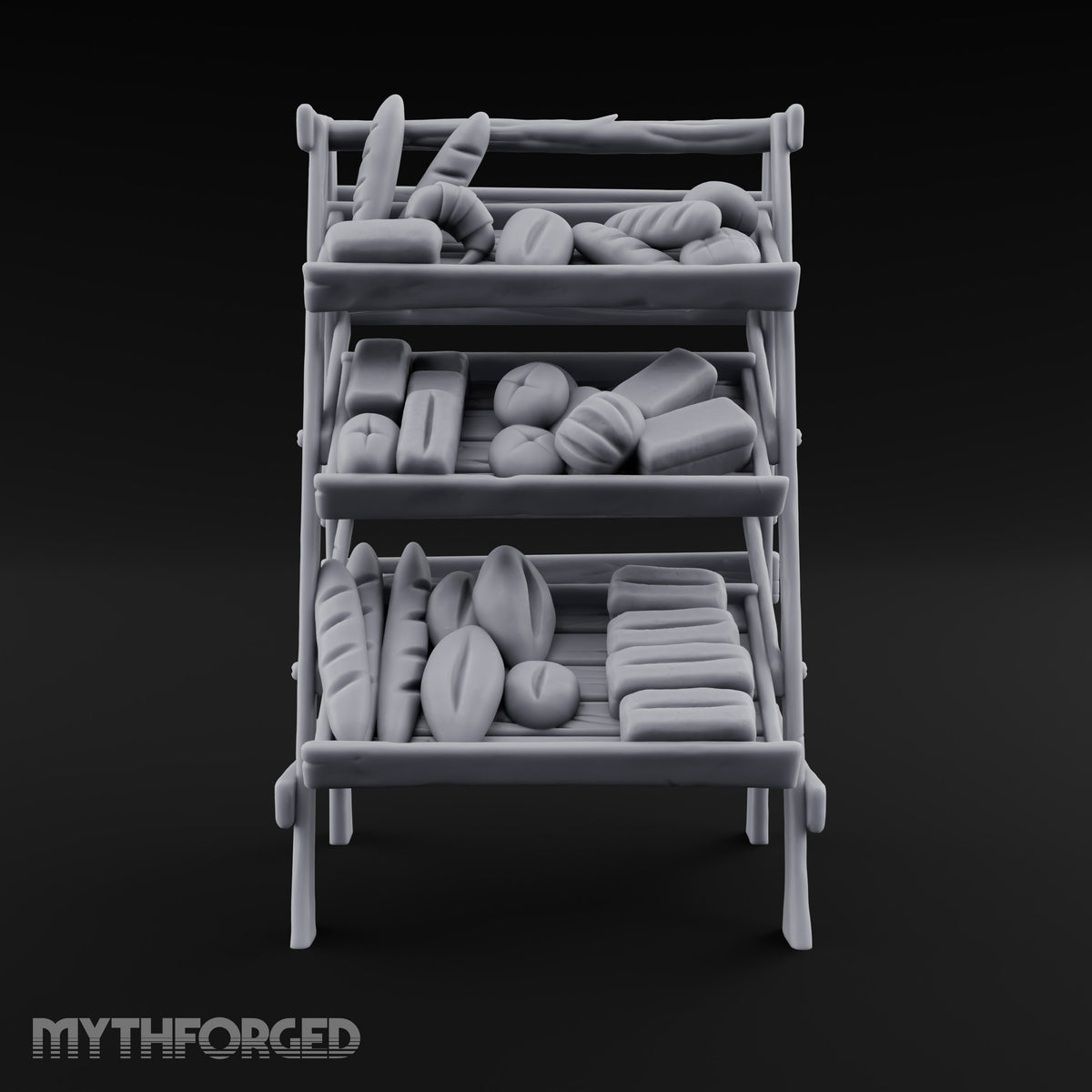 Rise and Shine, Early Birds Wooden Bakery Display Rack