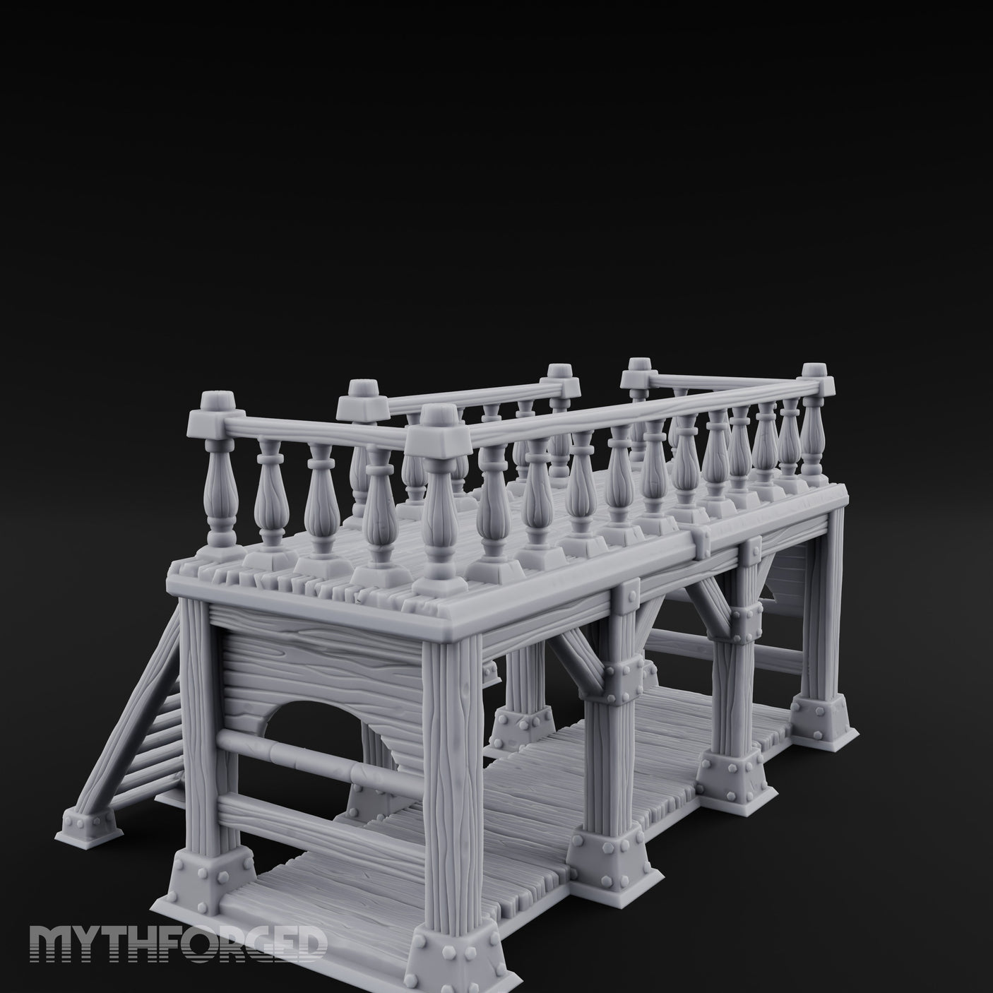 Baluster-Topped Rivet-Bolted Tavern Staircase Platform gallery 6