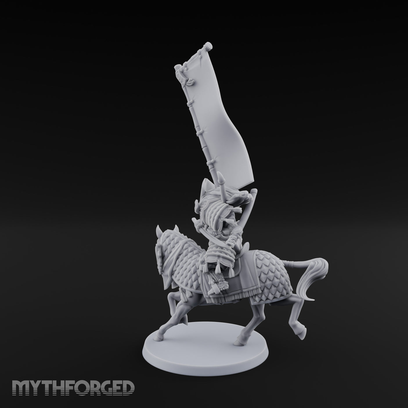 Banner Bearing Samurai Standard Bearer on Horse gallery 7