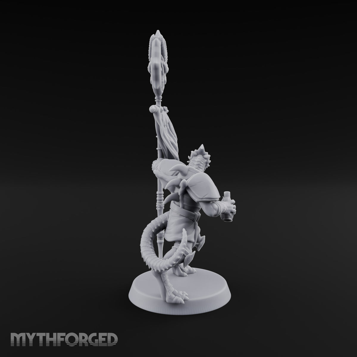 Rags Raised Dragonborn Banner Bearer
