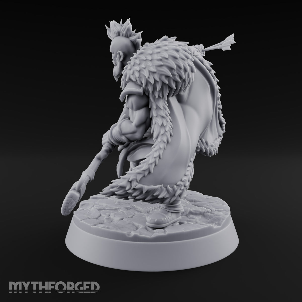 Furs Still Frosted Human Barbarian A — Bow & Arrows