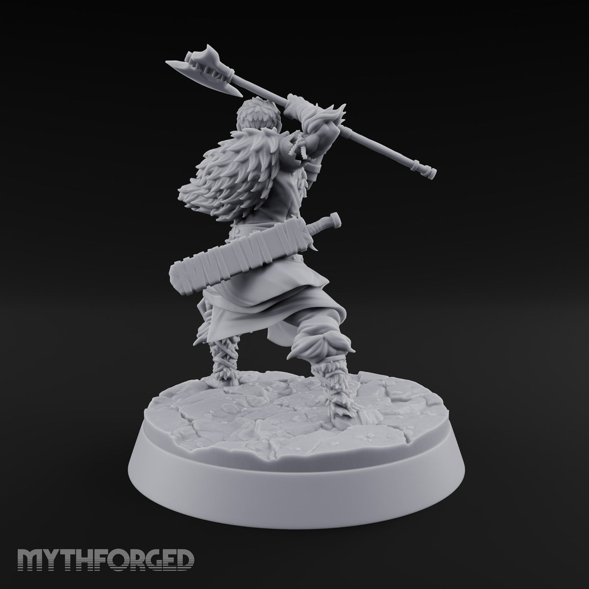 Furs Still Frosted Human Barbarian B — Greataxe