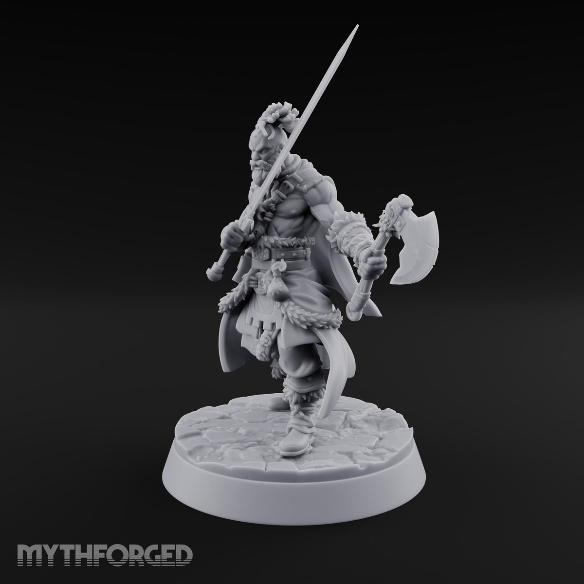 Furs Still Frosted Human Barbarian C — Sword & Axe