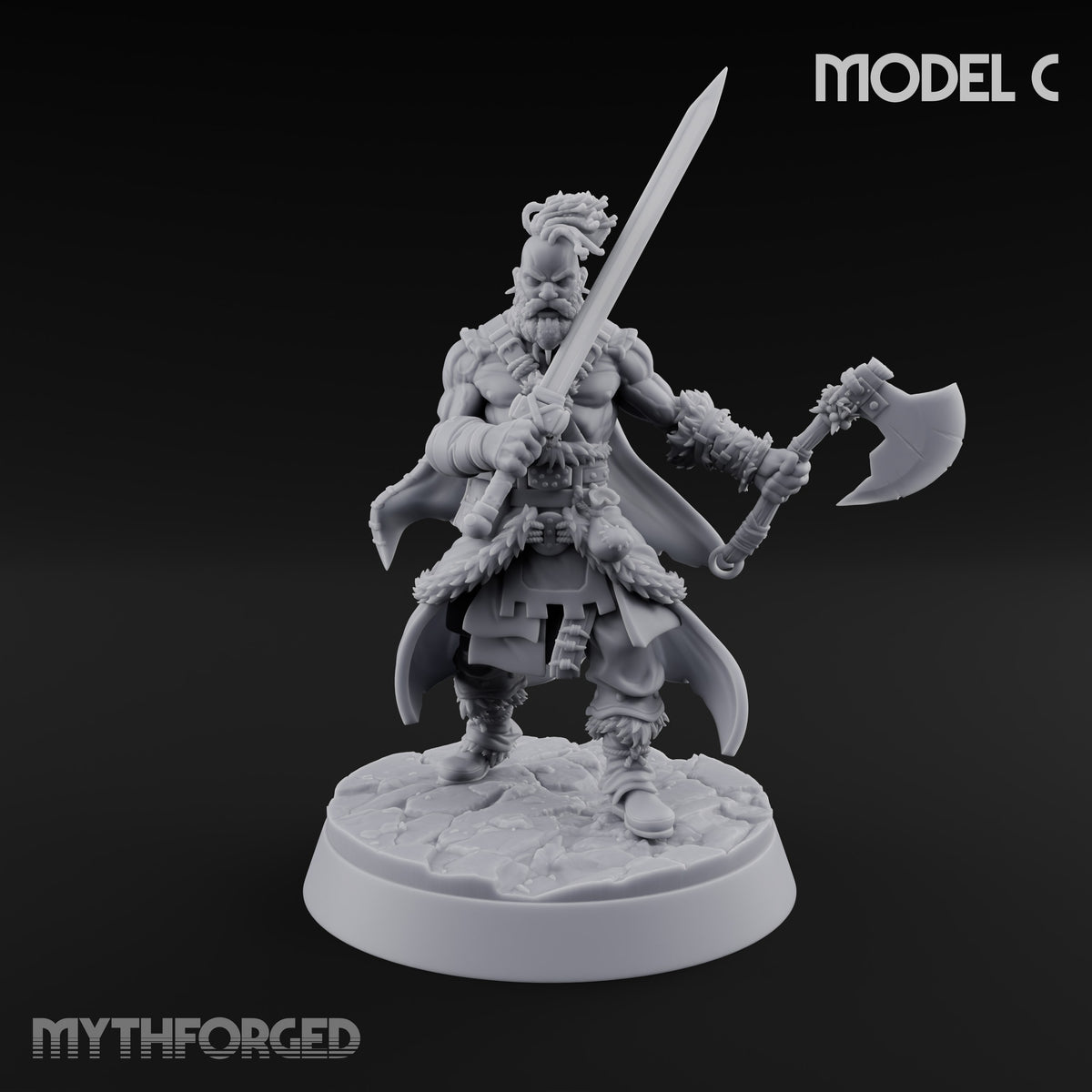 Furs Still Frosted Human Barbarians — C · Bow & Arrows + Greataxe + Sword & Axe + Axe & Sword
