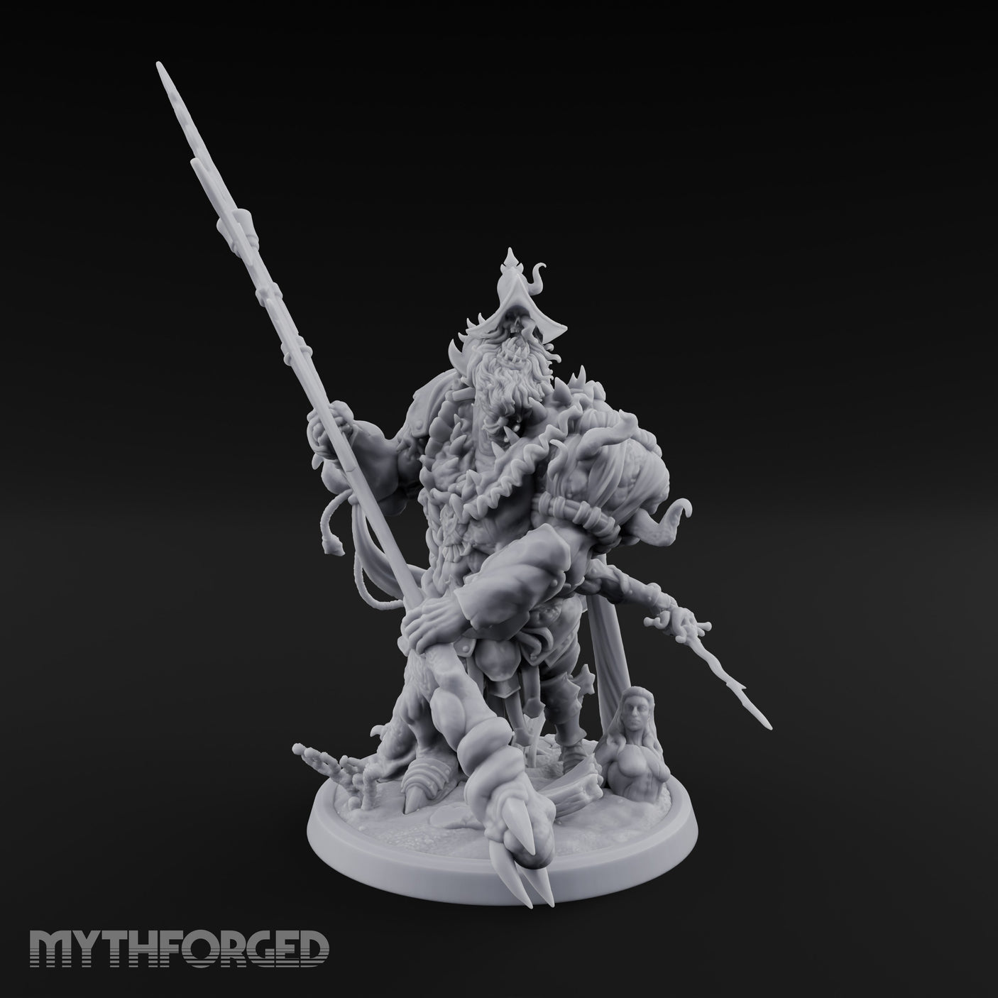 Barnacle Encrusted Dead Sailor B Miniature for Dungeons and Dragons, Pathfinder or other TTRPGs