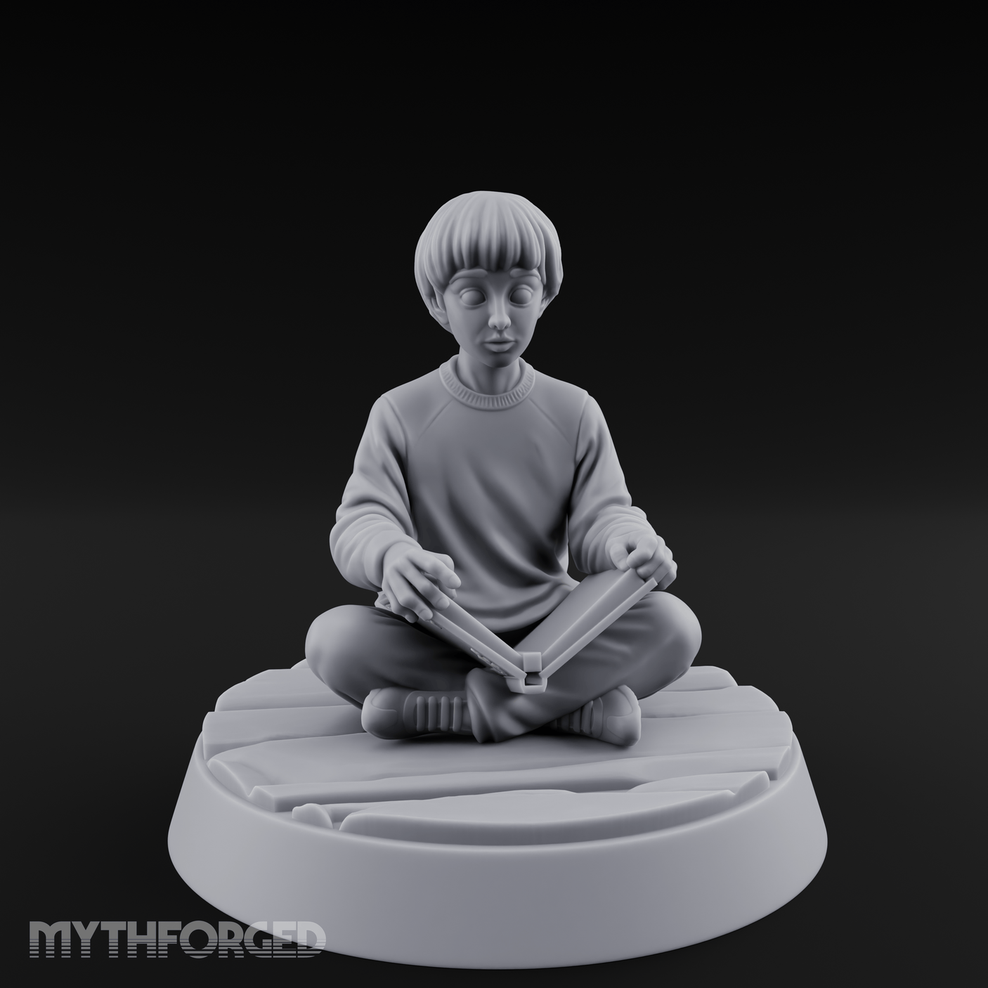 Magic Conjuring Young Boy Miniature for Dungeons and Dragons, Pathfinder or other TTRPGs