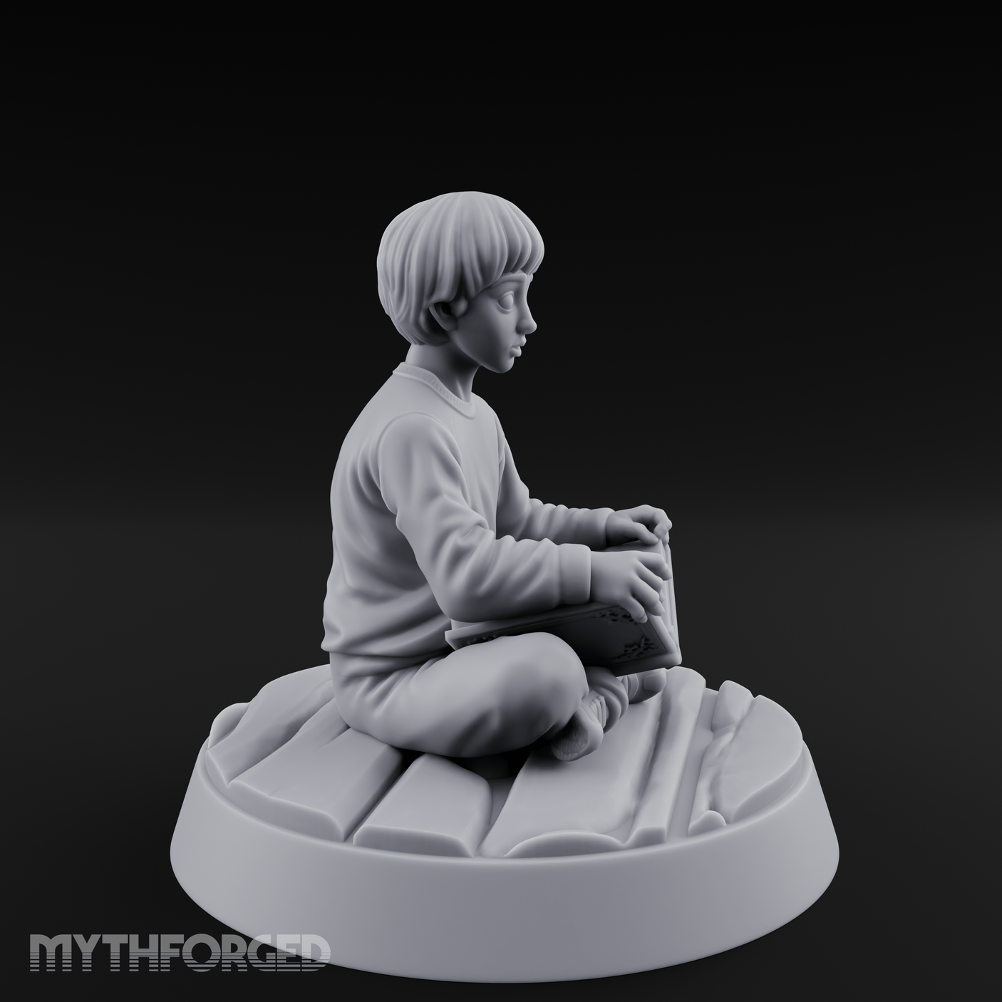 Magic Conjuring Young Boy Miniature for Dungeons and Dragons, Pathfinder or other TTRPGs