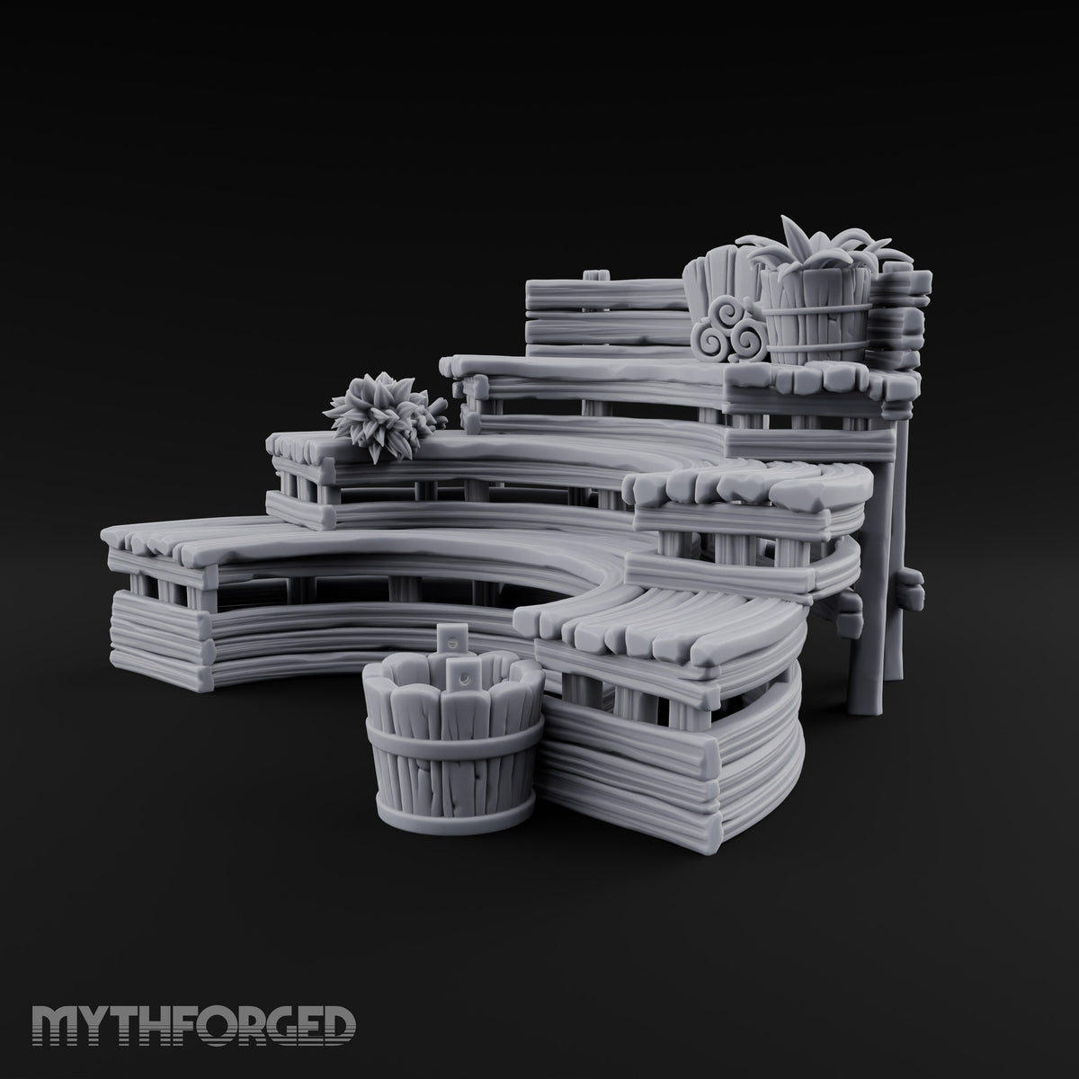 Steam Rises, Shoulders Drop Ornate Bathhouse Terrain A