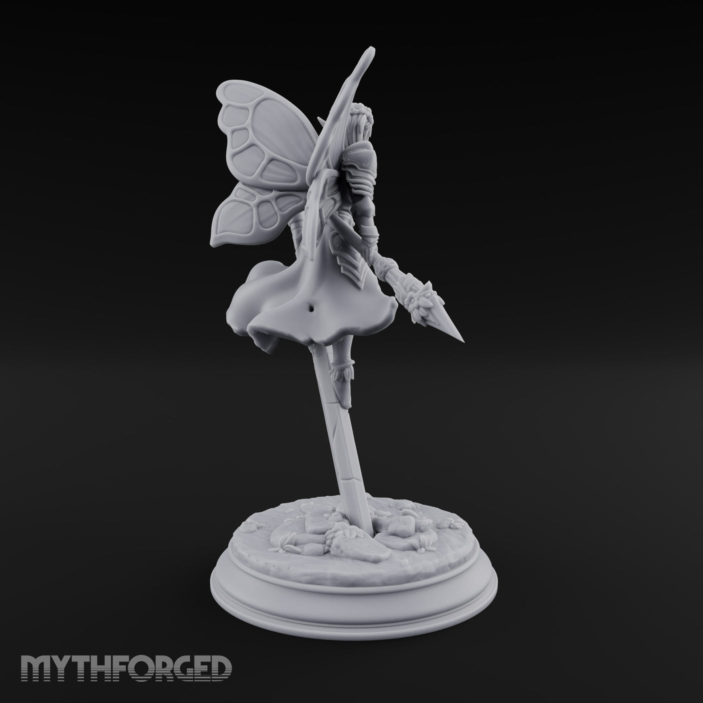 Poised on a Blade Fairy Warrior