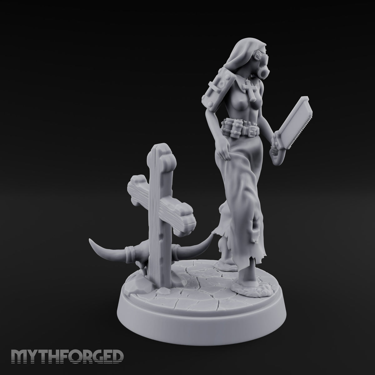 Ready to Operate Human Battle Nurse Miniature for Dungeons and Dragons, Pathfinder or other TTRPGs