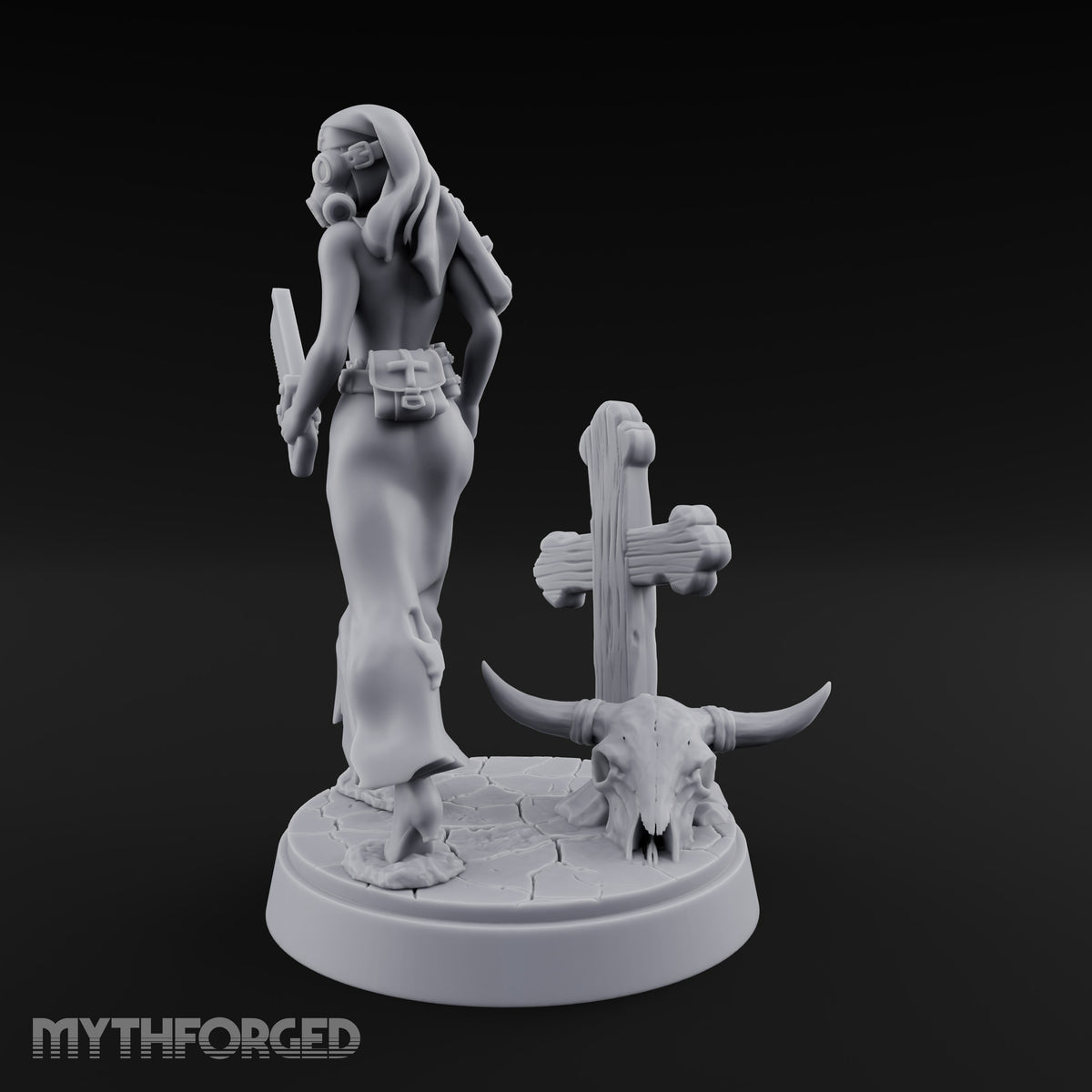 Ready to Operate Human Battle Nurse Miniature for Dungeons and Dragons, Pathfinder or other TTRPGs