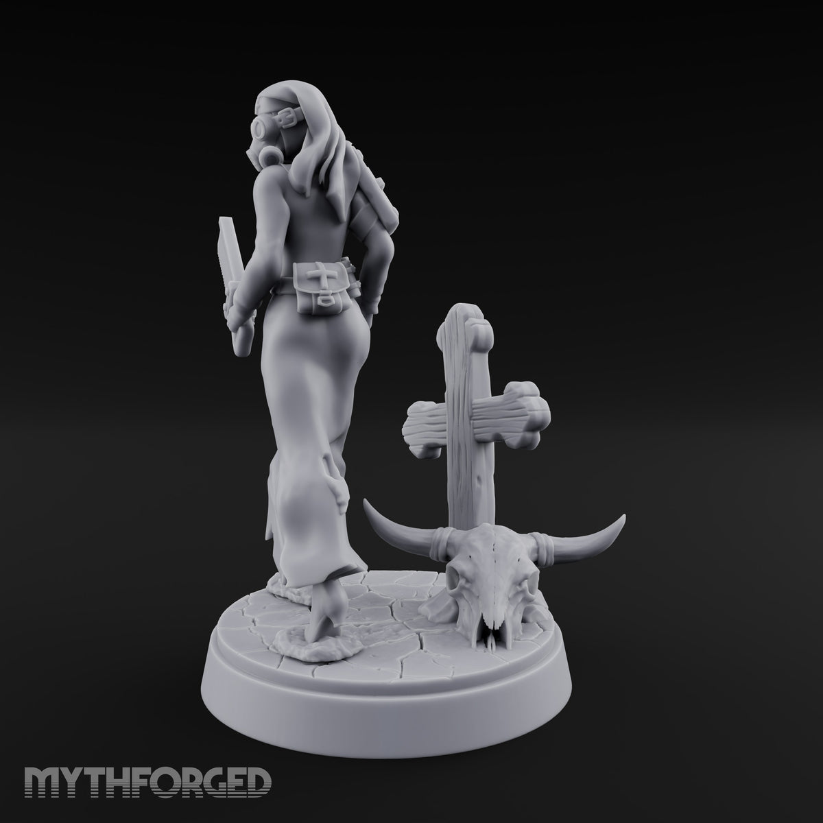 Ready to Operate Human Battle Nurse Miniature for Dungeons and Dragons, Pathfinder or other TTRPGs
