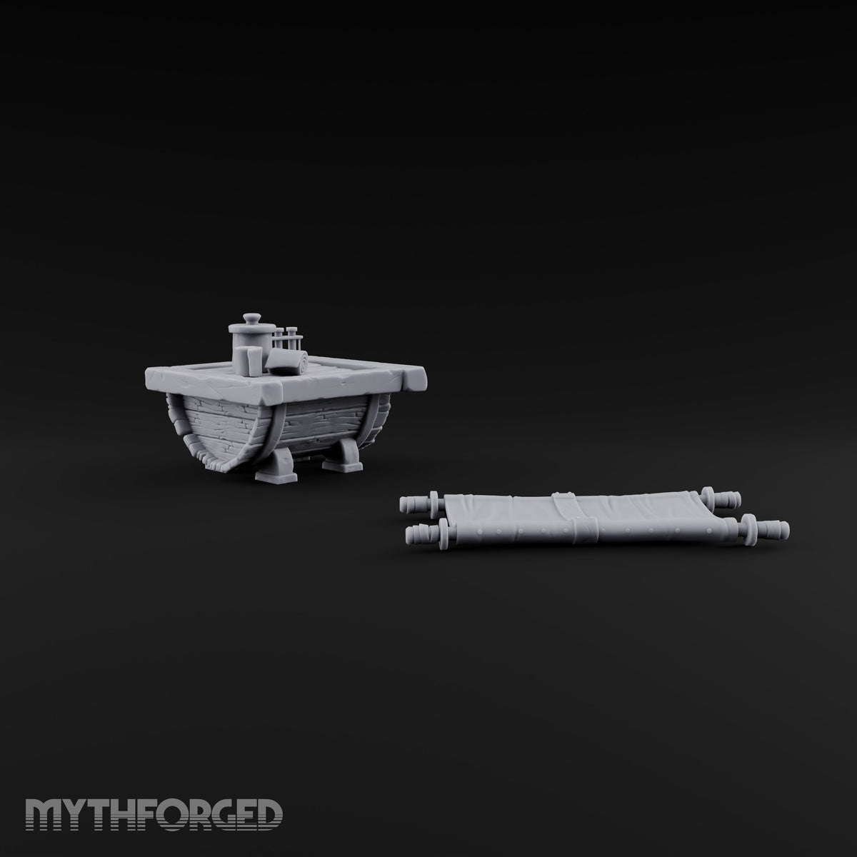 Stretcher Case Pending Wooden Medic Table and Stretcher