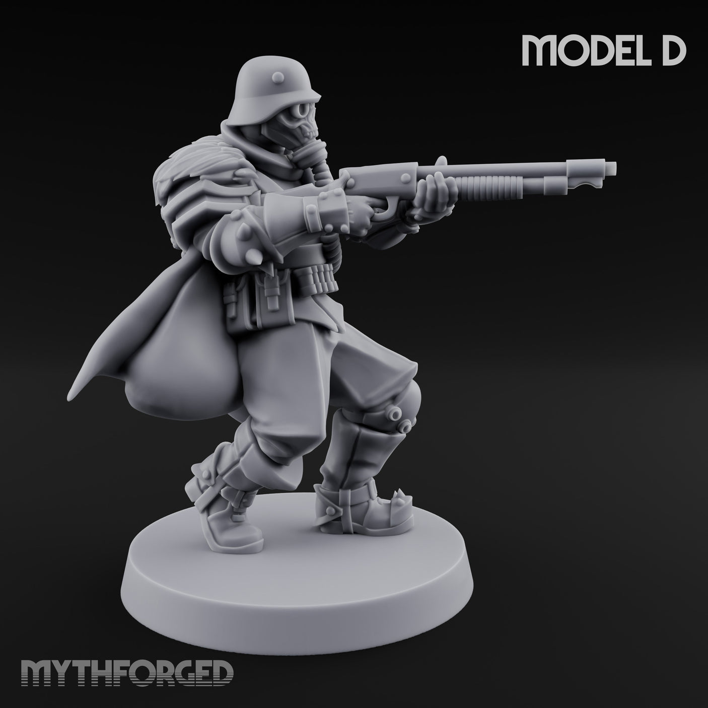 Bayonet Fixed Rifle Advancing Ashen Troopers — D gallery 2