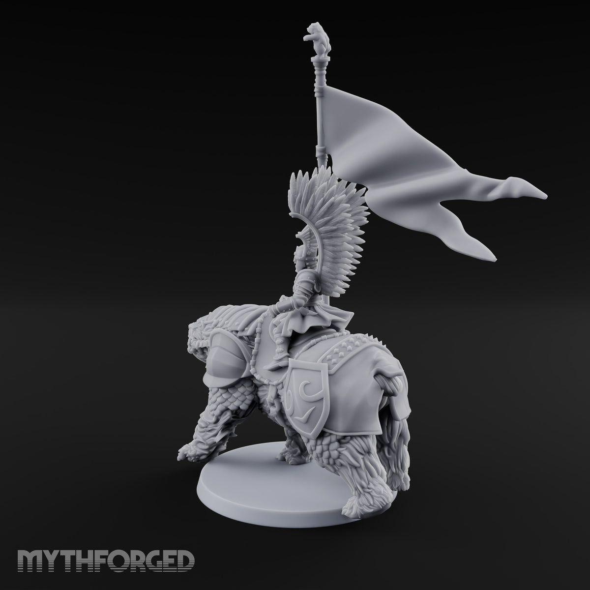 Winged Hussars, Armoured Bruin Dwarf Bear Rider B