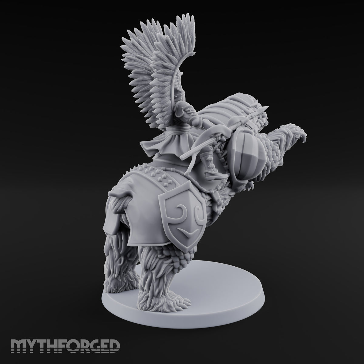 Winged Hussars, Armoured Bruin Dwarf Bear Rider C