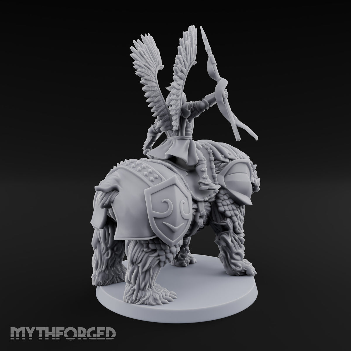 Winged Hussars, Armoured Bruin Dwarf Bear Rider D