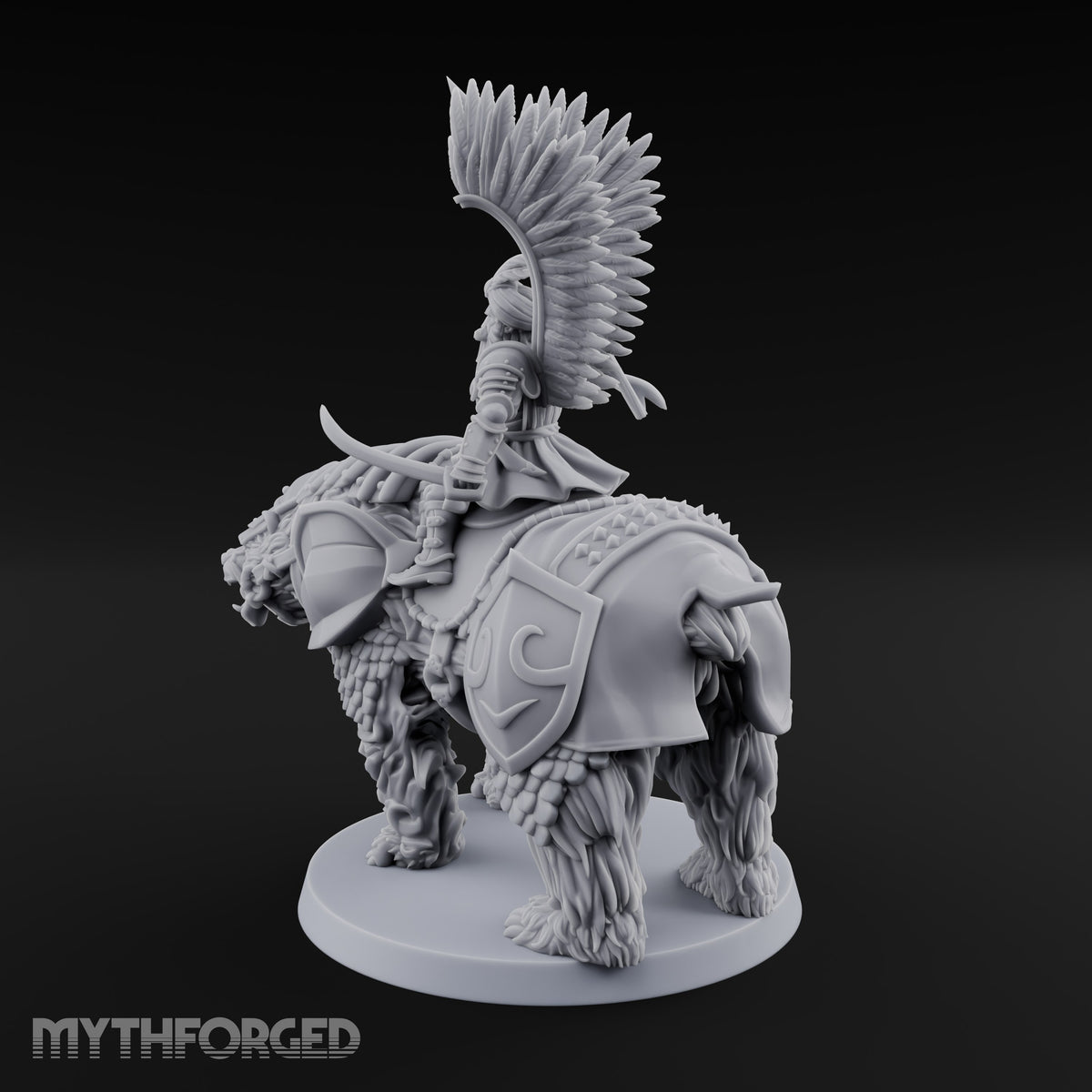 Winged Hussars, Armoured Bruin Dwarf Bear Rider D