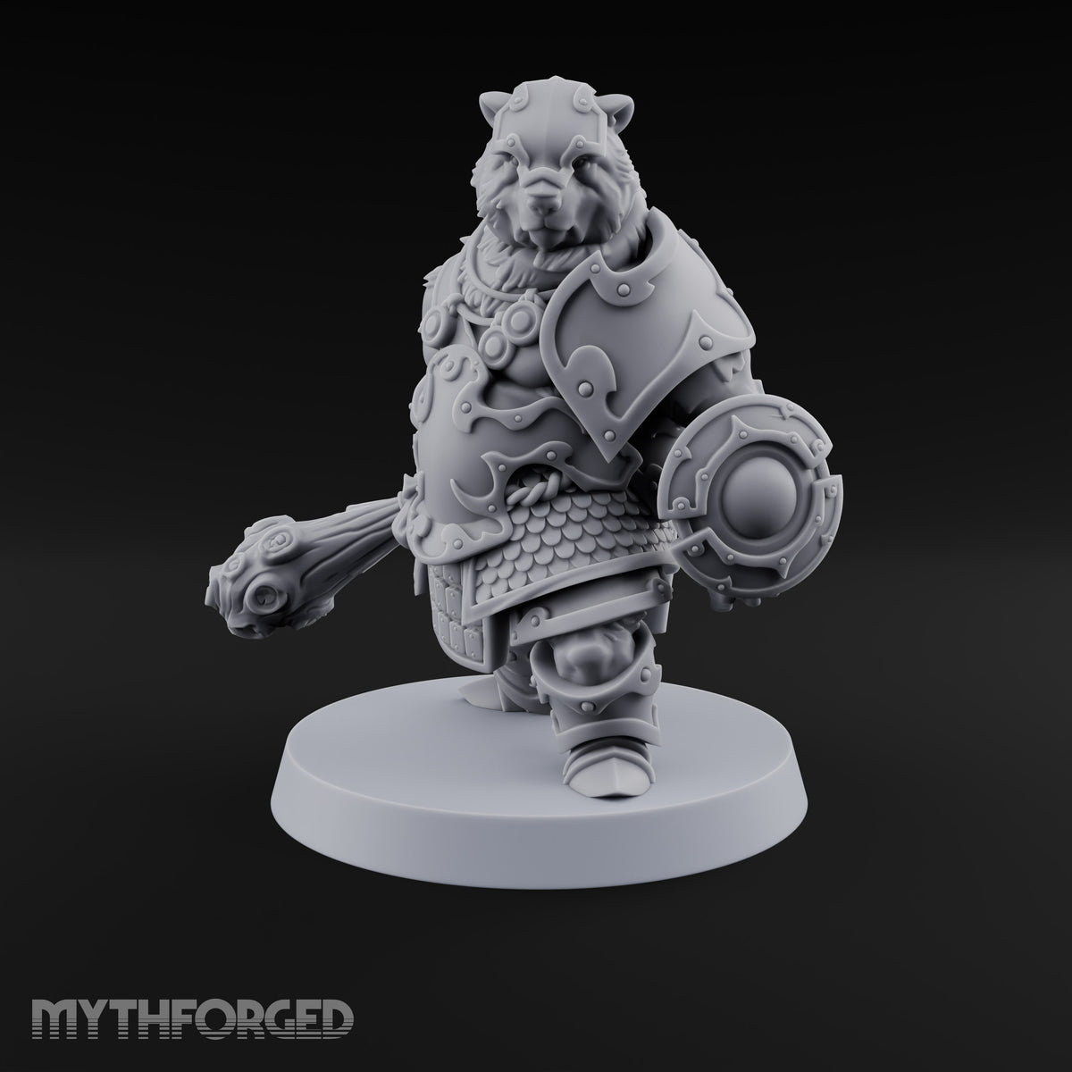 Winter's End, Appetite Awake Werebear Club Warrior — Club and Shield