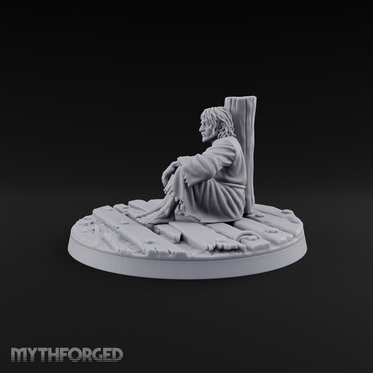 Making Ends Meet Human Slum Dweller C Miniature for Dungeons and Dragons, Pathfinder or other TTRPGs