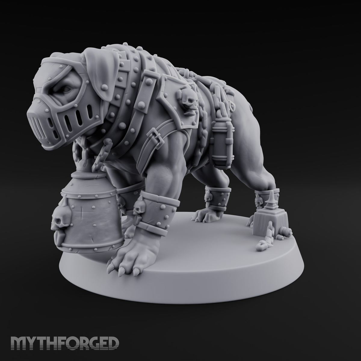 Muzzled for Everyone's Sake Mastiff War Dog