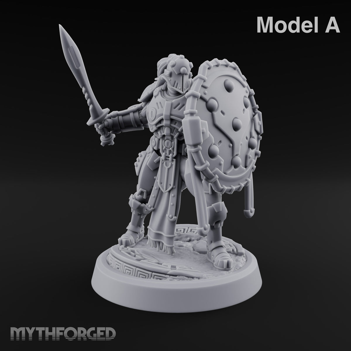 Phalanx Holds Past Sunset Human Hoplite Warrior A