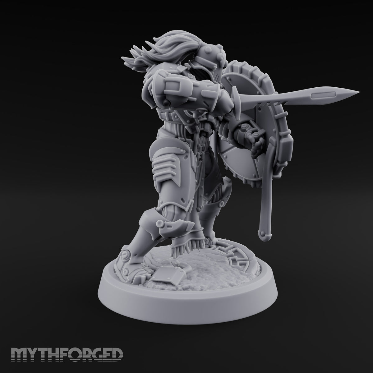 Phalanx Holds Past Sunset Human Hoplite Warrior B