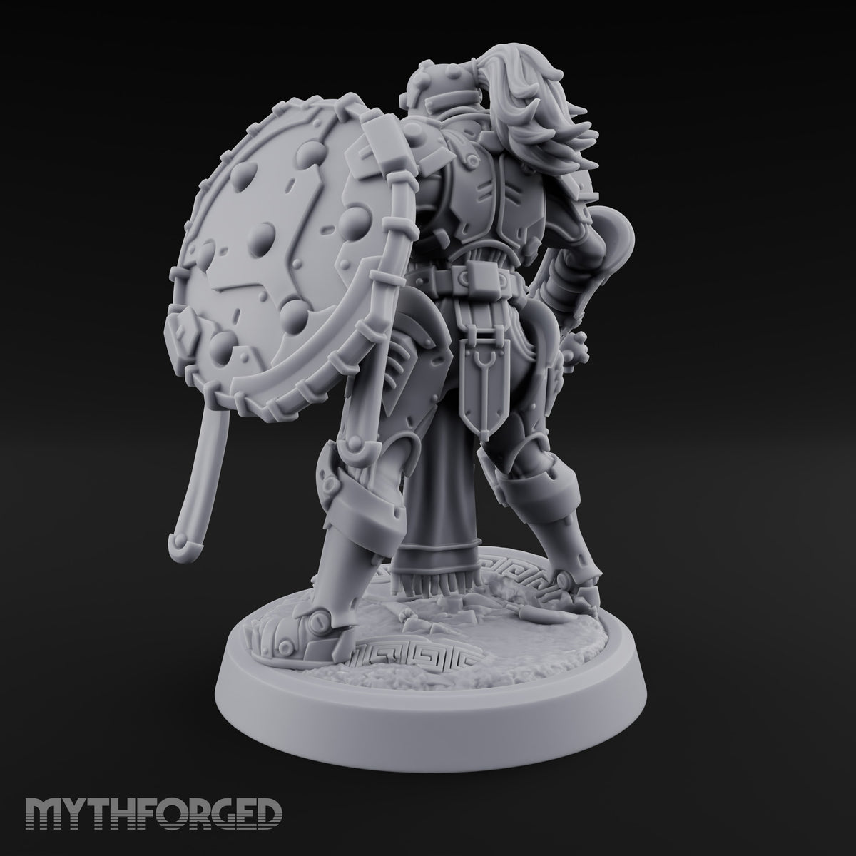 Phalanx Holds Past Sunset Human Hoplite Warrior C