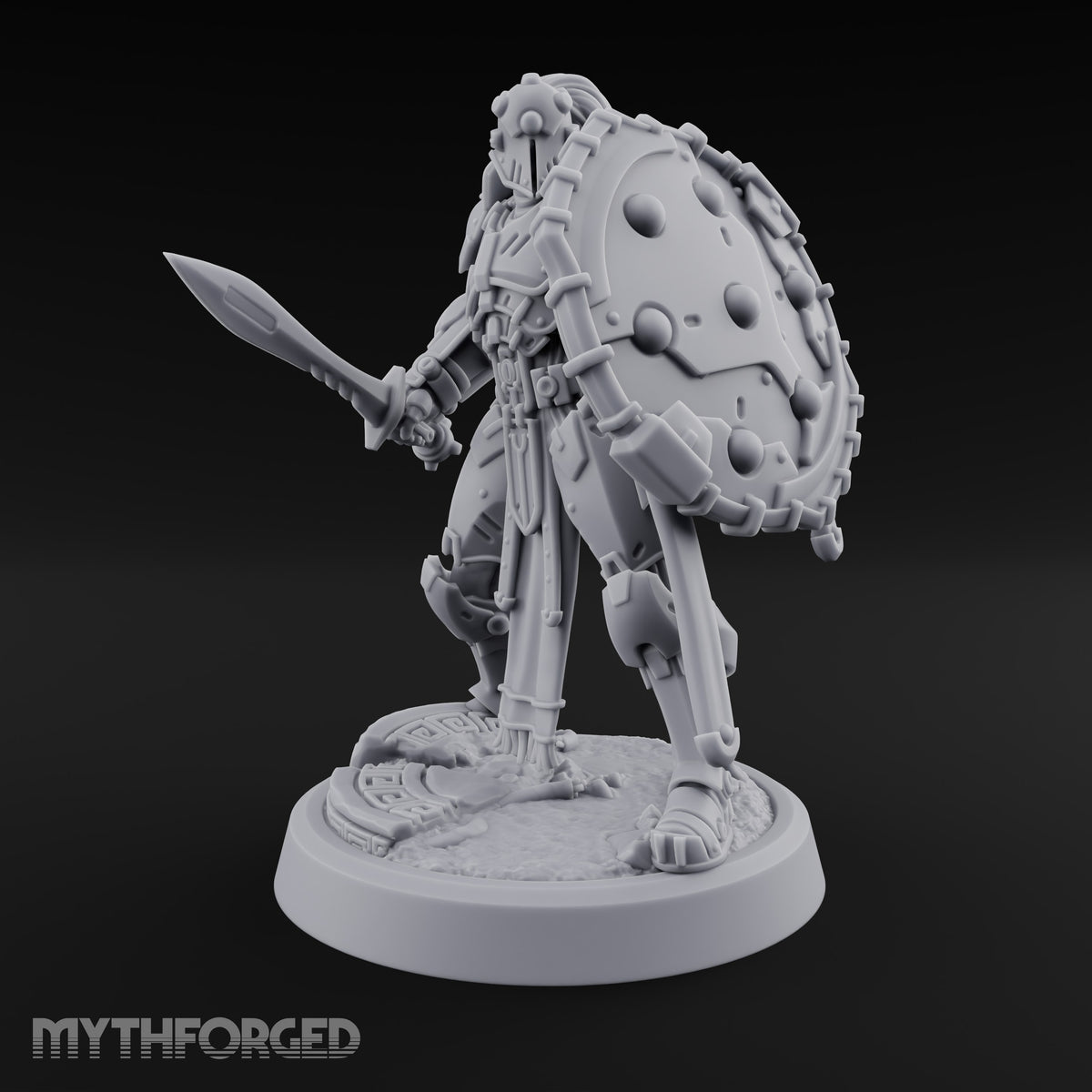 Phalanx Holds Past Sunset Human Hoplite Warrior C