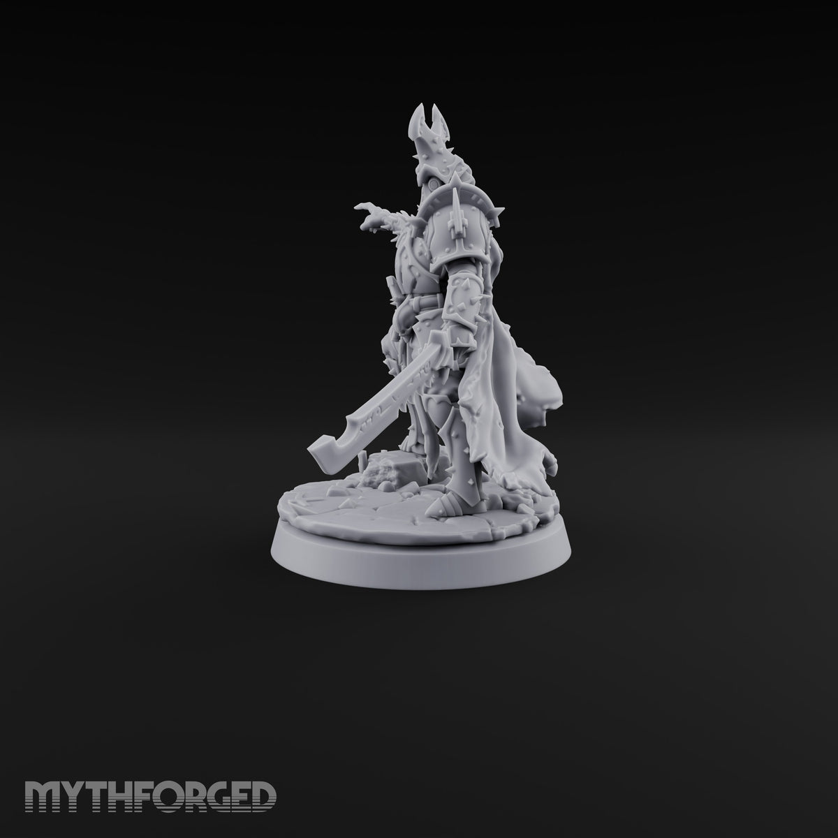 Point and Purge Human Horned-Helm Overseer with Serrated Greatsword