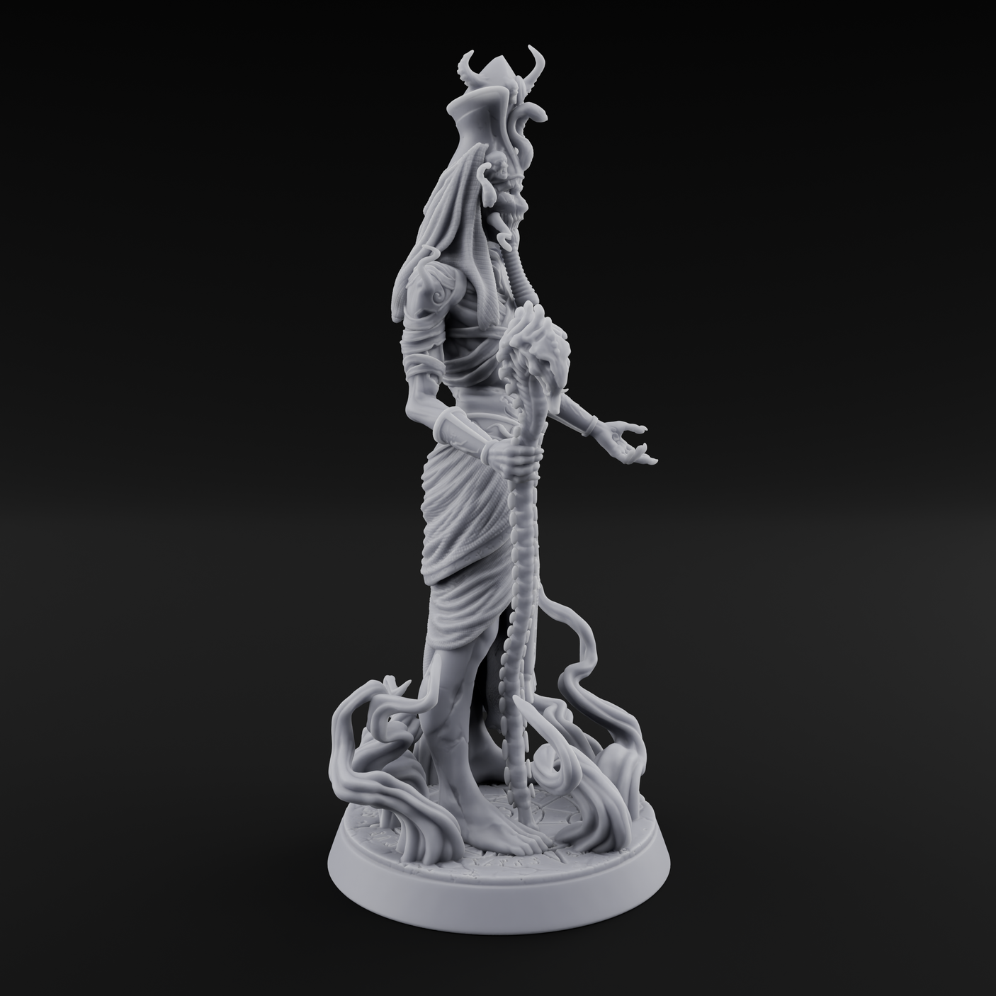 The Black Pharaoh Miniature for Dungeons and Dragons, Pathfinder or other TTRPGs