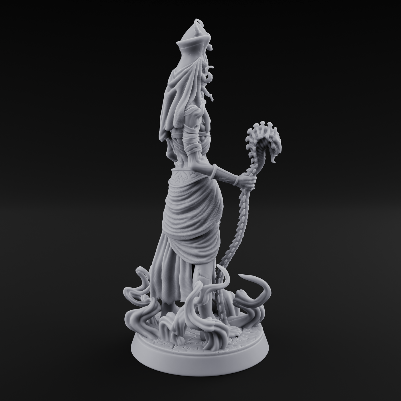 The Black Pharaoh Miniature for Dungeons and Dragons, Pathfinder or other TTRPGs