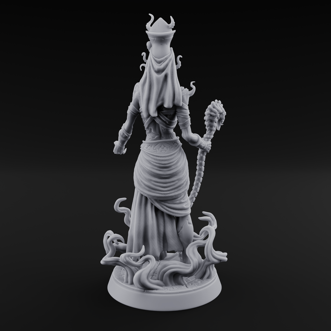 The Black Pharaoh Miniature for Dungeons and Dragons, Pathfinder or other TTRPGs