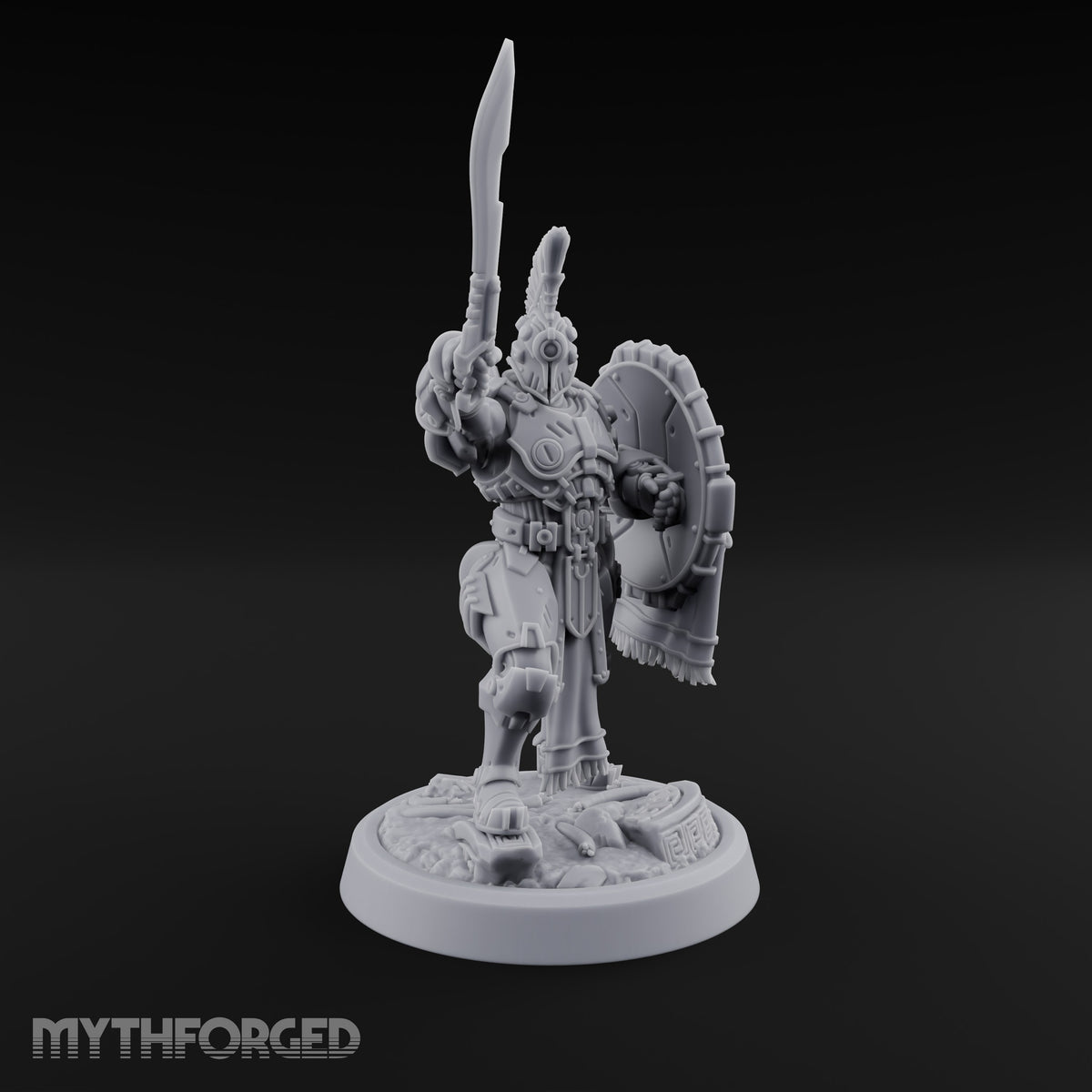 Phalanx Holds Past Sunset Human Hoplite Warrior J