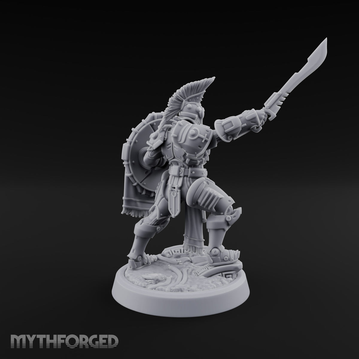 Phalanx Holds Past Sunset Human Hoplite Warrior J