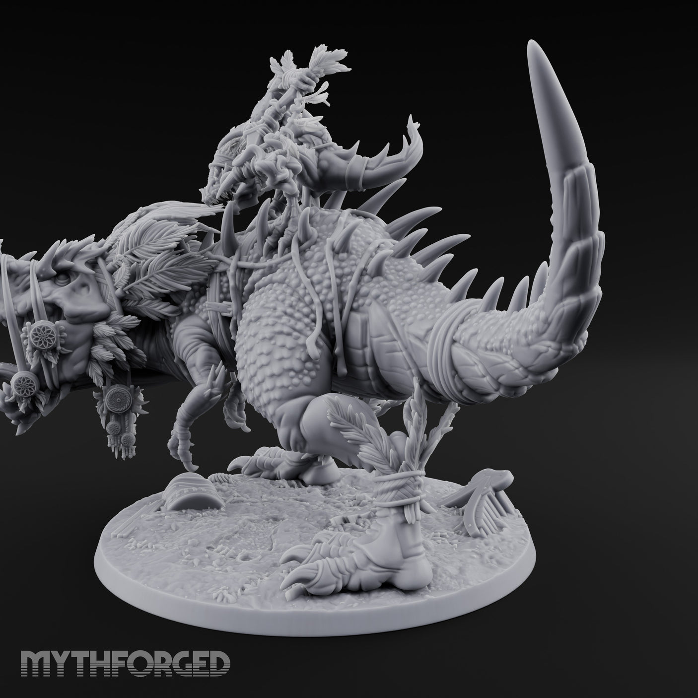 Blade Raising Lizardfolk Dinosaur Rider gallery 6