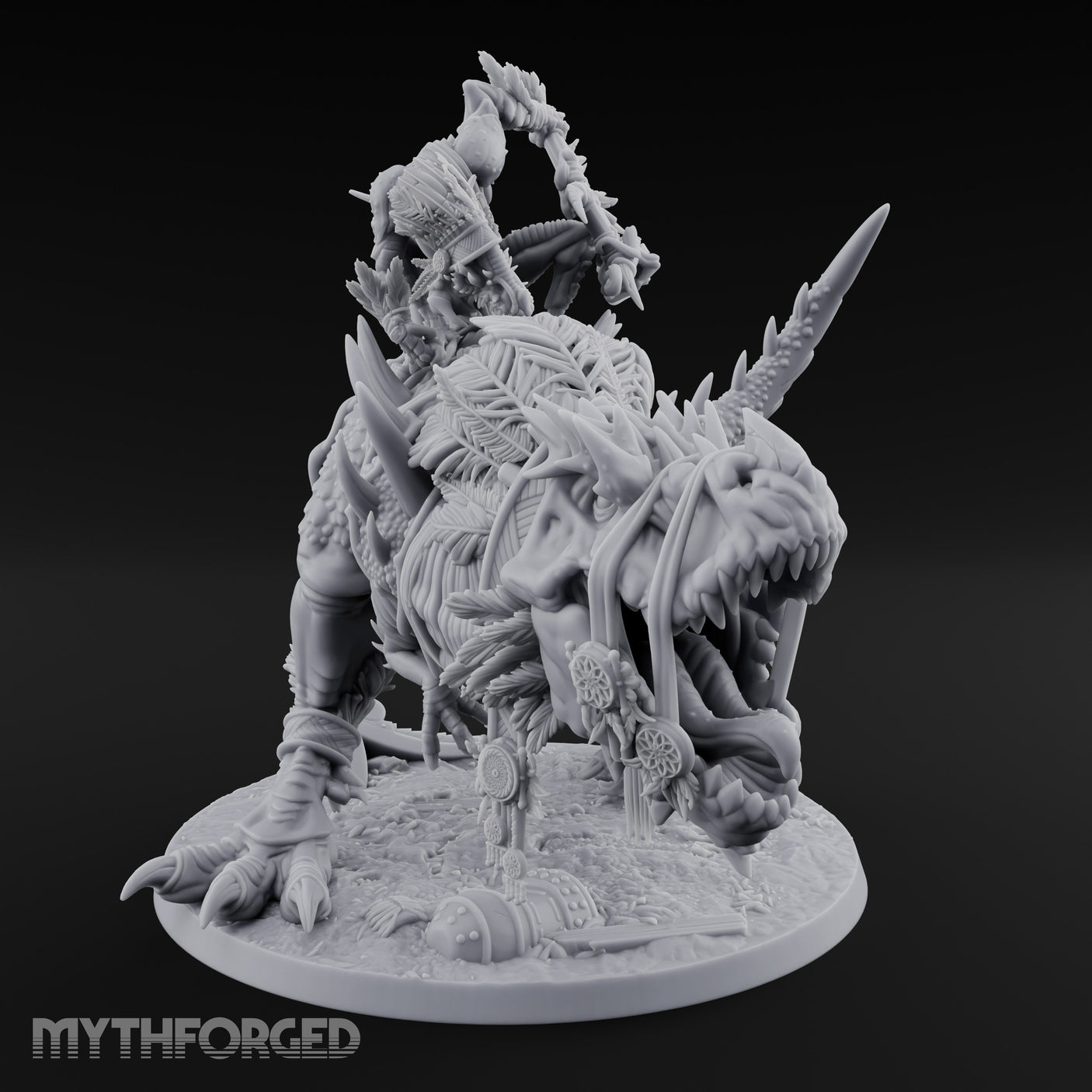 Blade Raising Lizardfolk Dinosaur Rider gallery 9