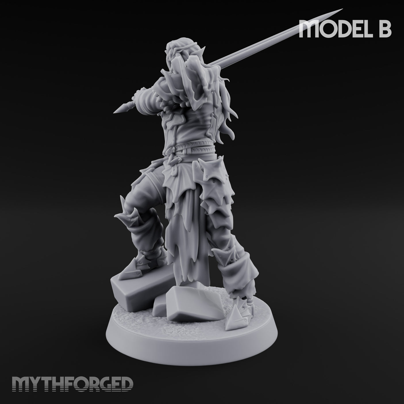 Blade Thrusting Drow Knight B gallery 8