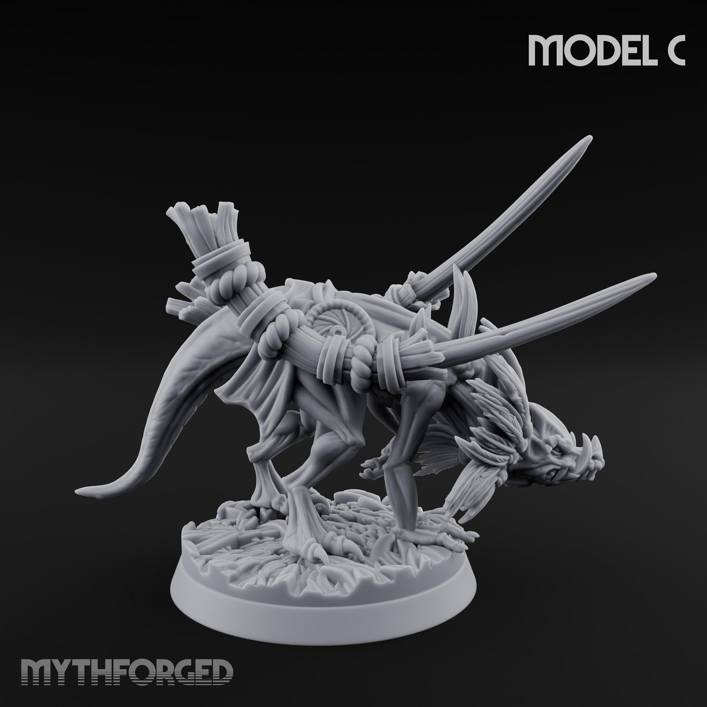 Blade Wielding Lizardfolk Raptor Warrior C gallery 3