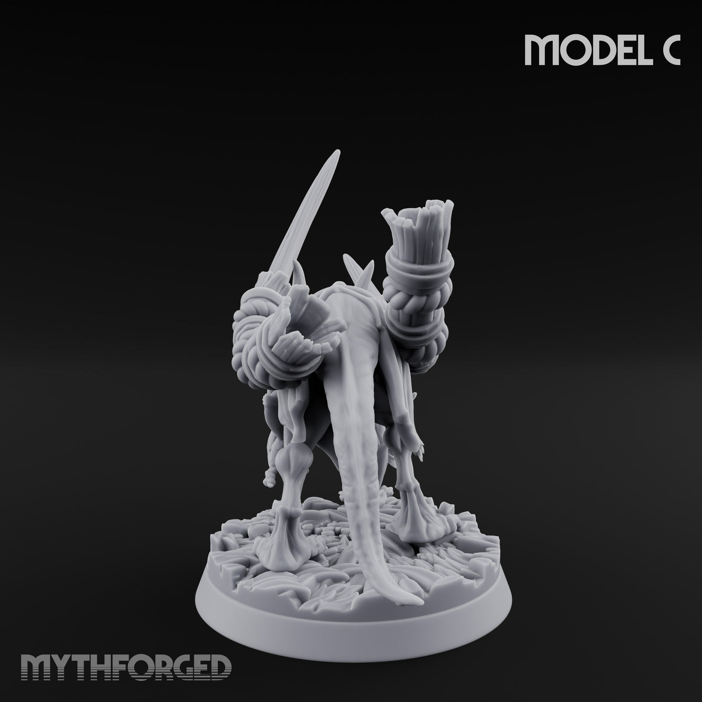 Blade Wielding Lizardfolk Raptor Warrior C gallery 5
