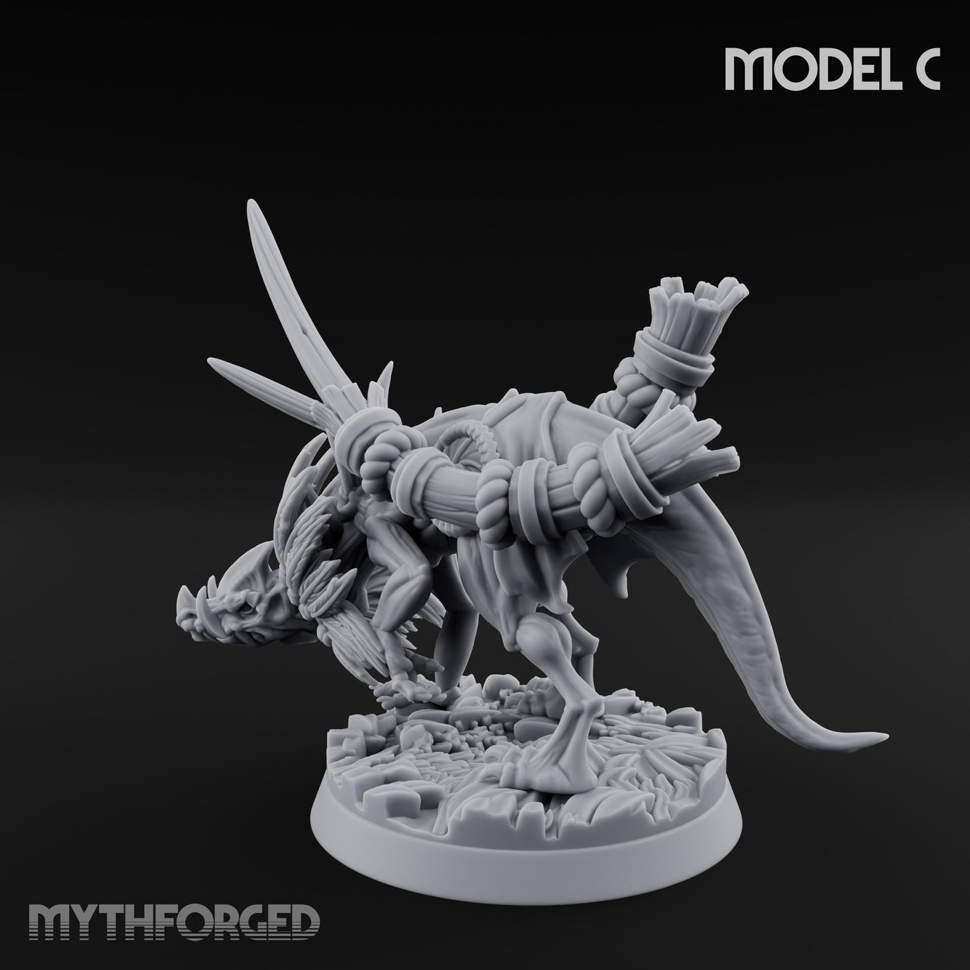 Blade Wielding Lizardfolk Raptor Warrior C gallery 6