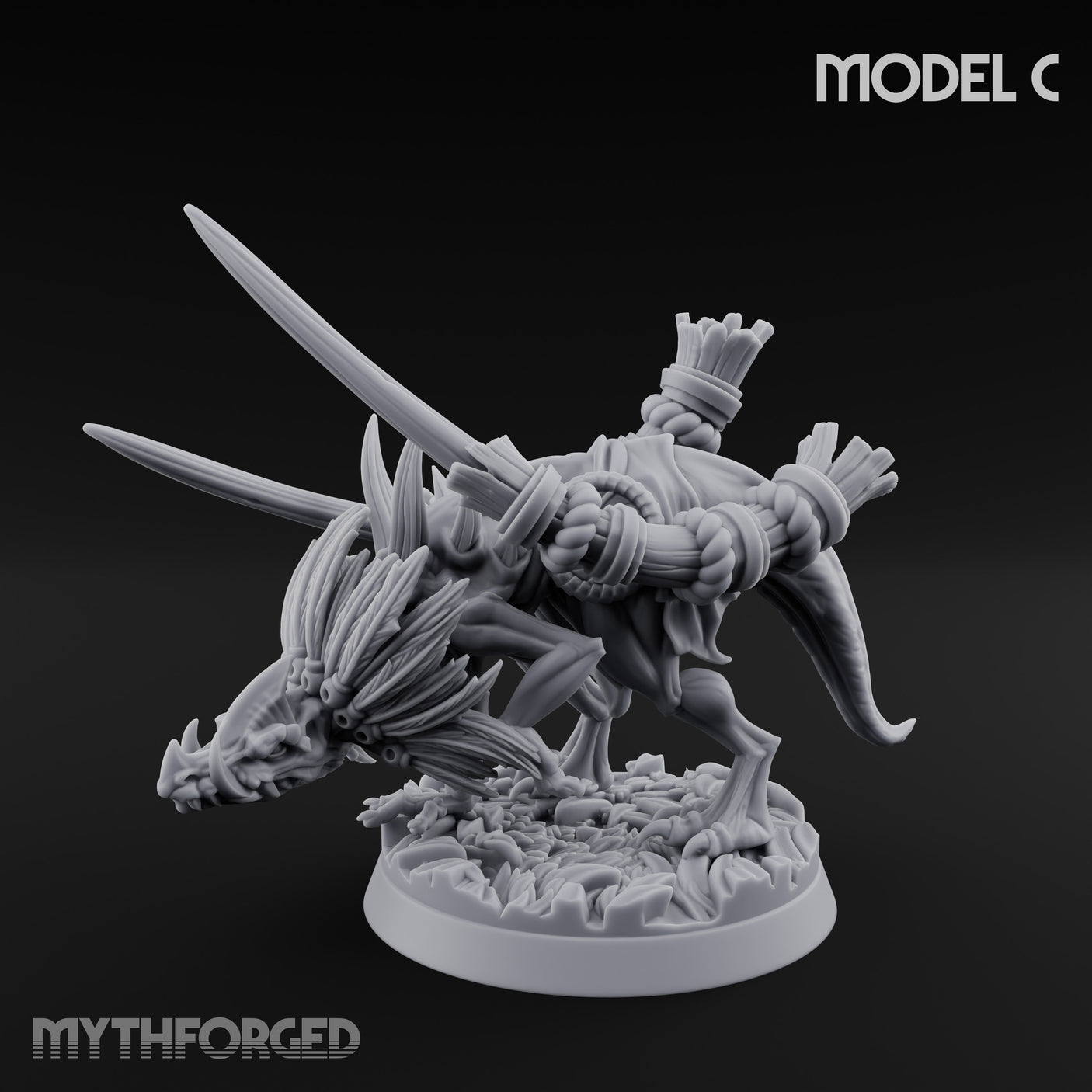 Blade Wielding Lizardfolk Raptor Warrior C gallery 7