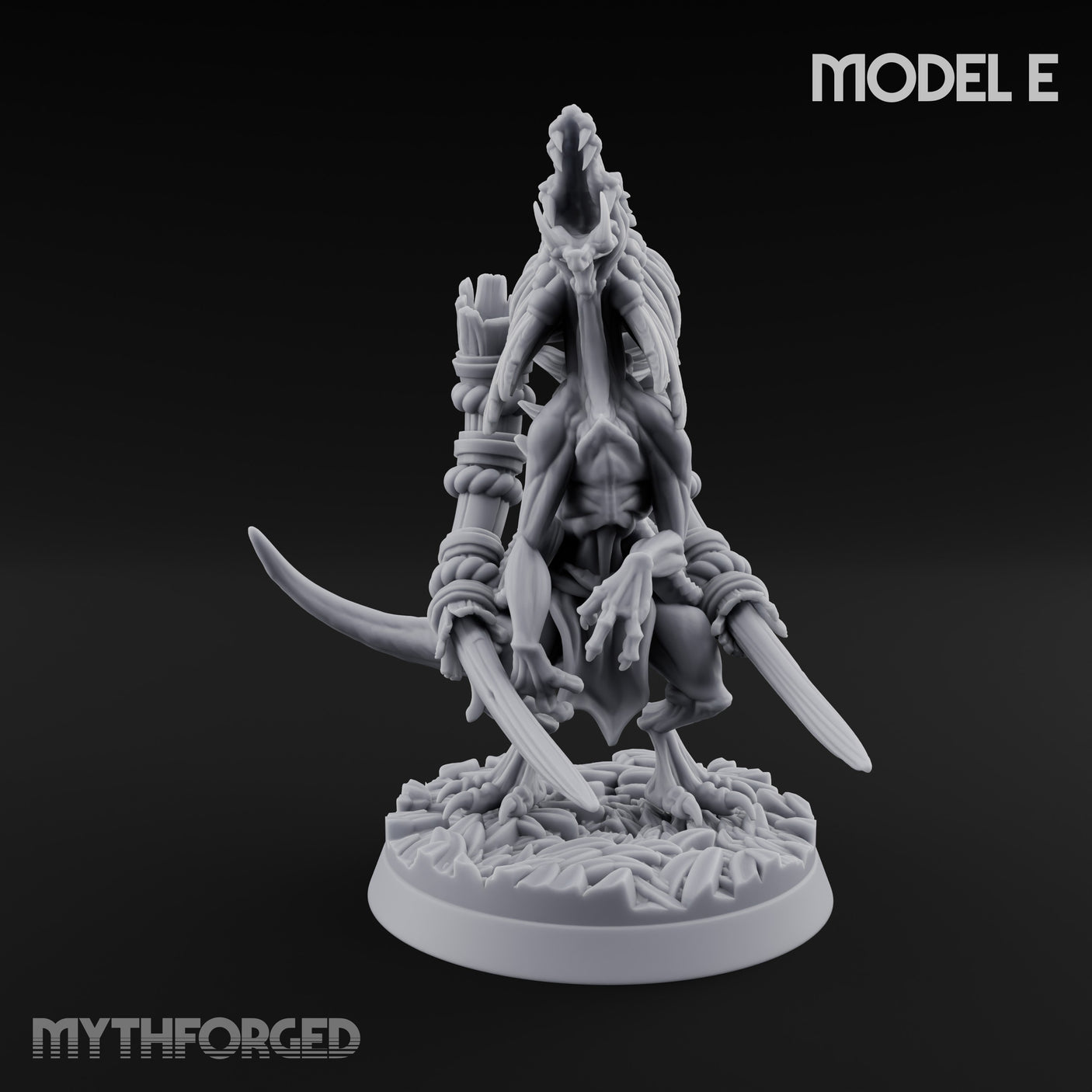 Blade Wielding Lizardfolk Raptor Warrior E gallery 1