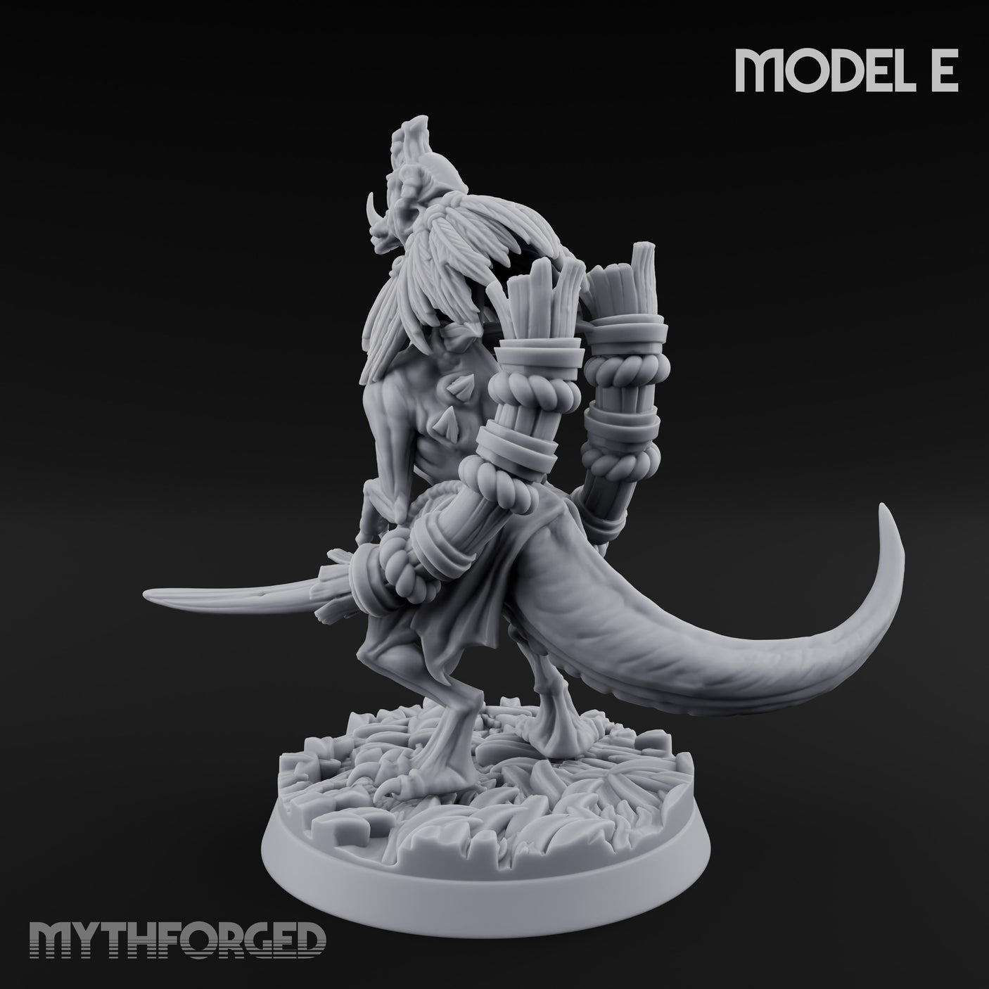Blade Wielding Lizardfolk Raptor Warrior E gallery 6