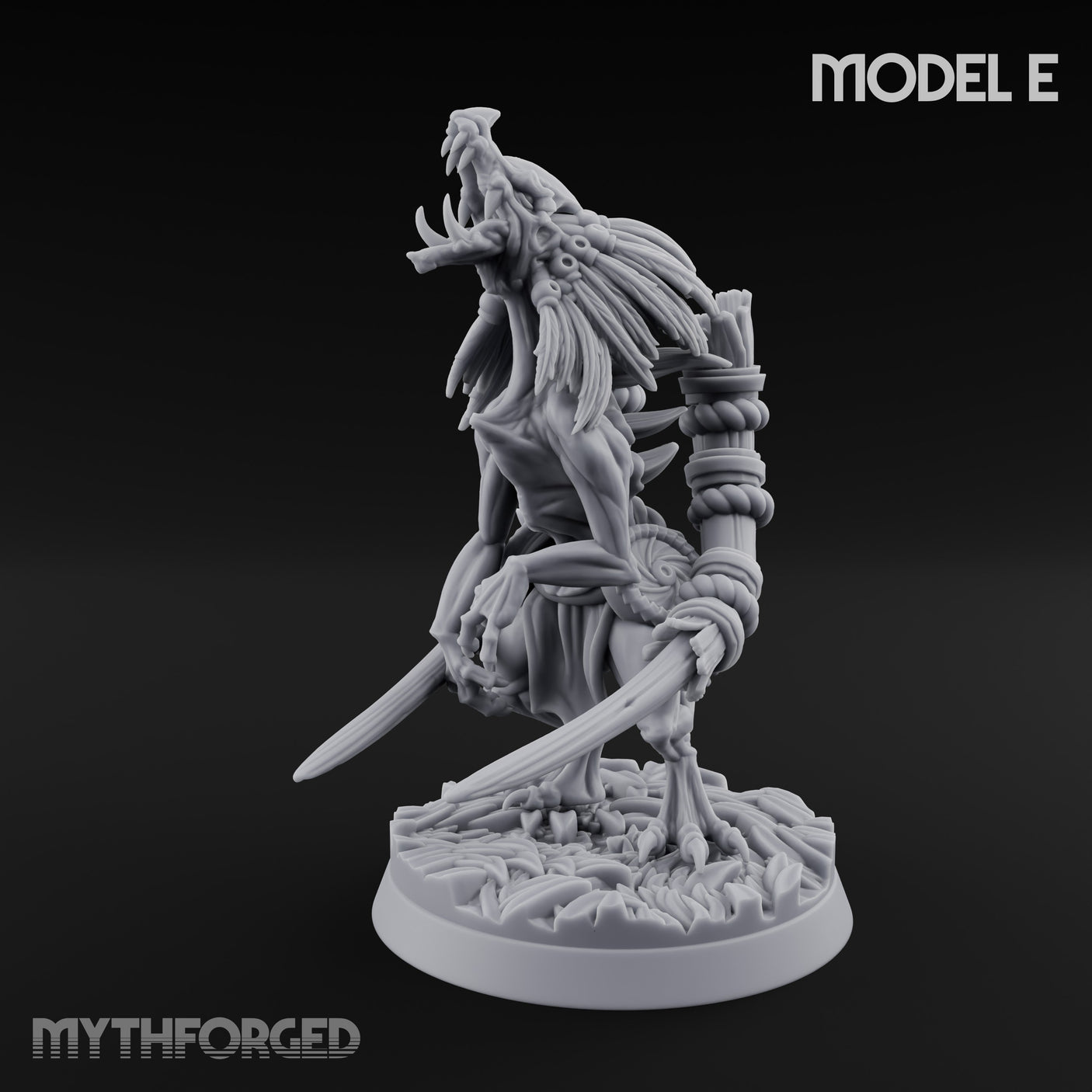 Blade Wielding Lizardfolk Raptor Warrior E gallery 8