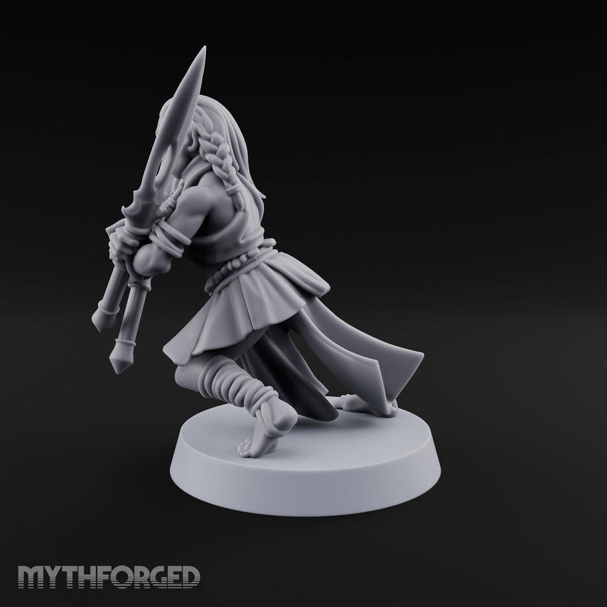 Acrobatically Poised to Strike Elf Bladesinger B Miniature for Dungeons and Dragons, Pathfinder or other TTRPGs