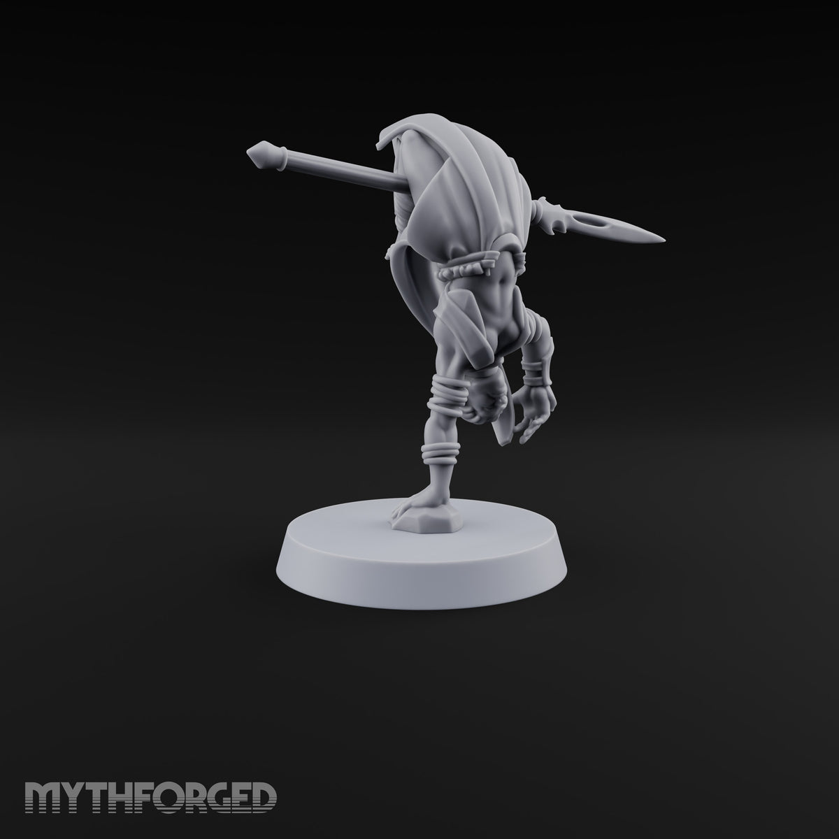 Acrobatically Poised to Strike Elf Bladesinger C Miniature for Dungeons and Dragons, Pathfinder or other TTRPGs