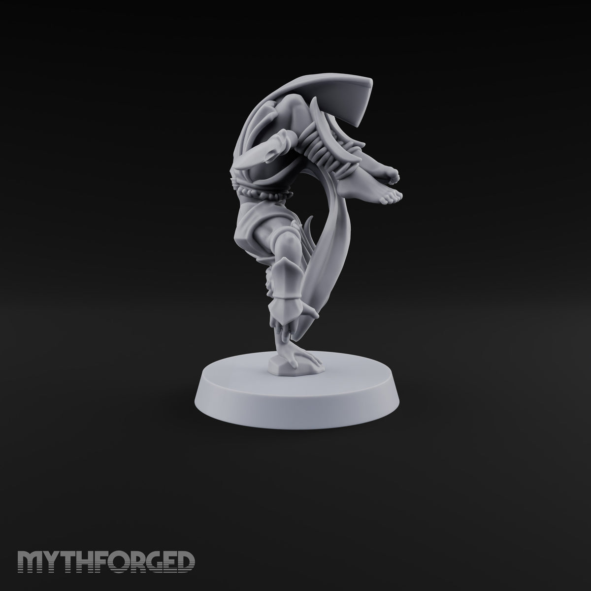 Acrobatically Poised to Strike Elf Bladesinger C Miniature for Dungeons and Dragons, Pathfinder or other TTRPGs