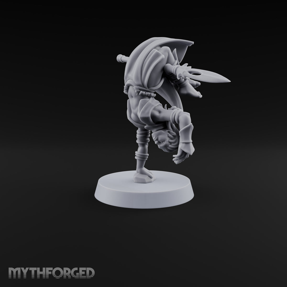 Acrobatically Poised to Strike Elf Bladesinger C Miniature for Dungeons and Dragons, Pathfinder or other TTRPGs