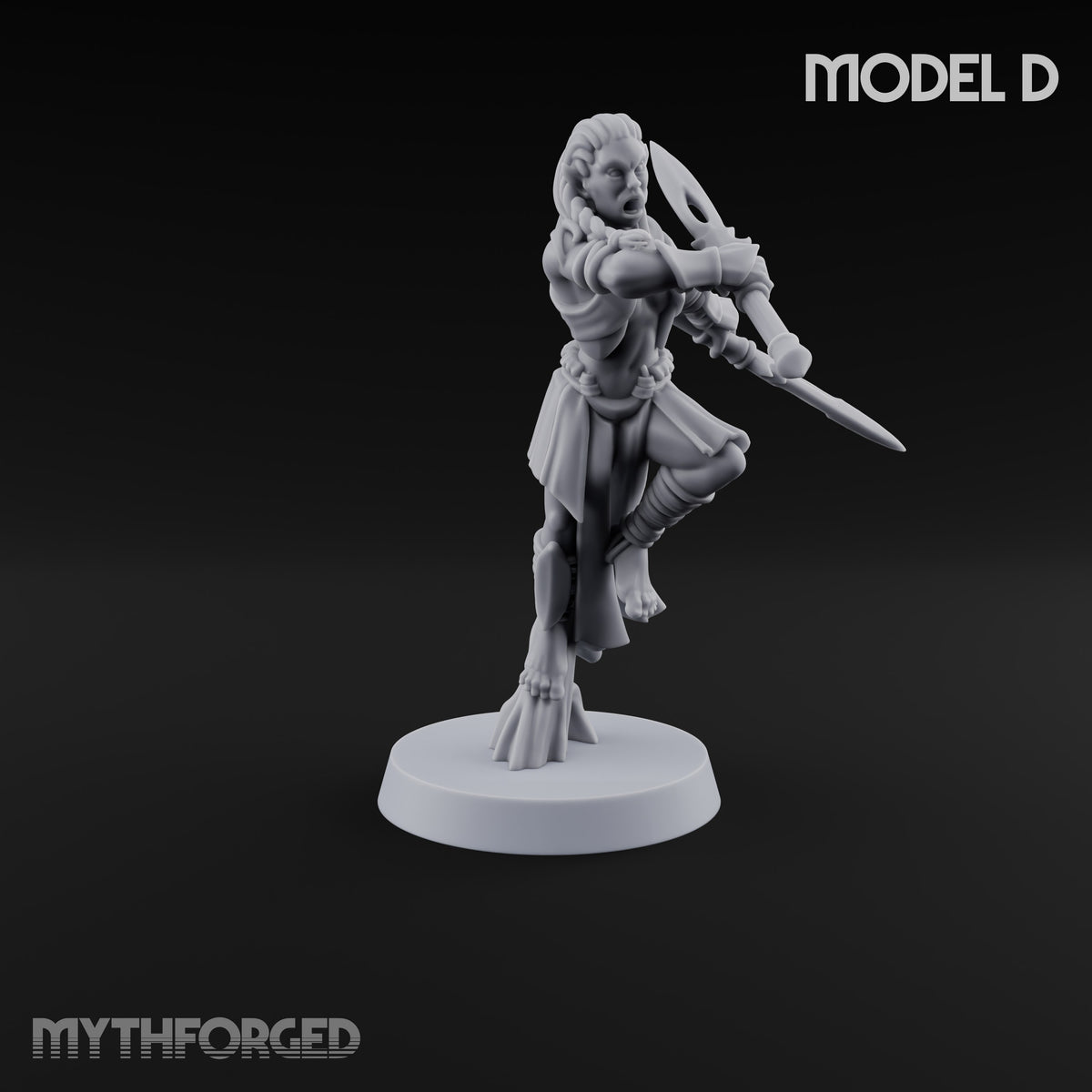 Acrobatically Poised to Strike Elf Bladesingers Miniature for Dungeons and Dragons, Pathfinder or other TTRPGs